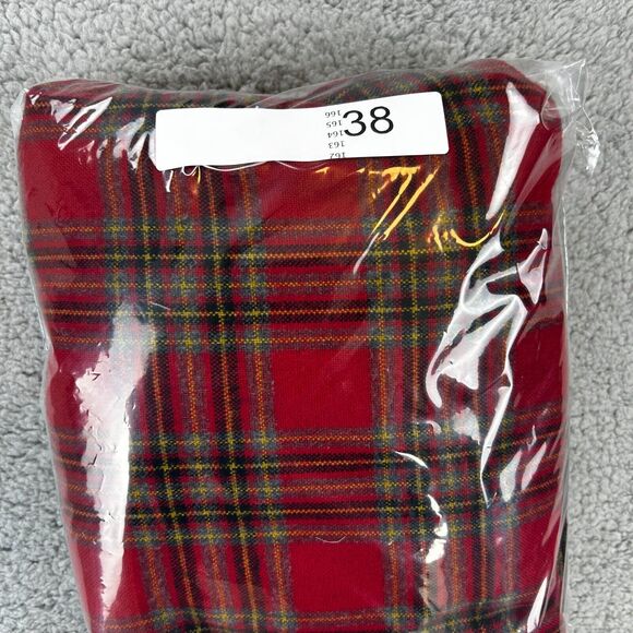 Shaver Lake Men Button Up Shirt Large Red Plaid Flannel Long Sleeve Collar - Picture 9 of 9